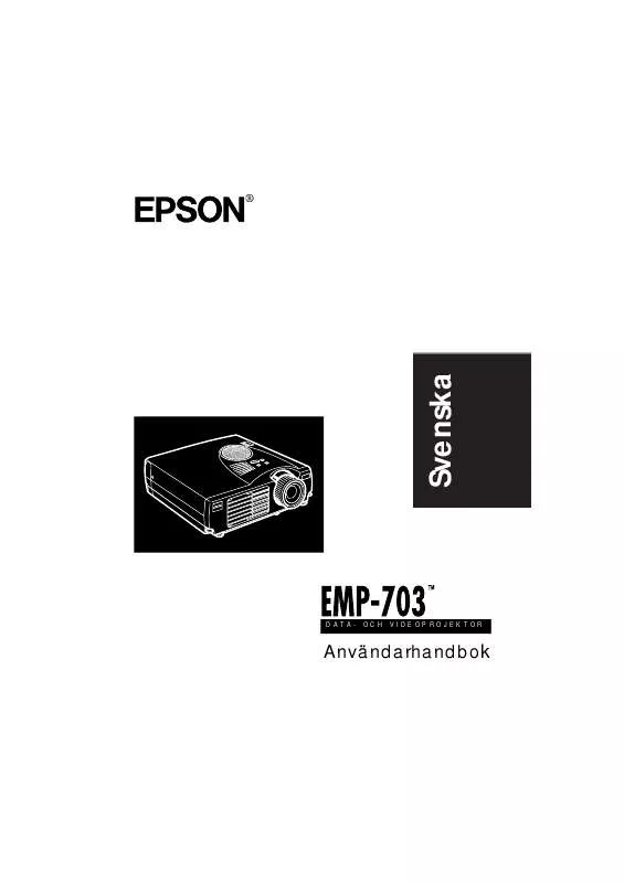 Mode d'emploi EPSON EMP-703