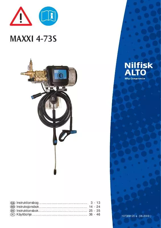 Mode d'emploi NILFISK MAXXI 4S-73S