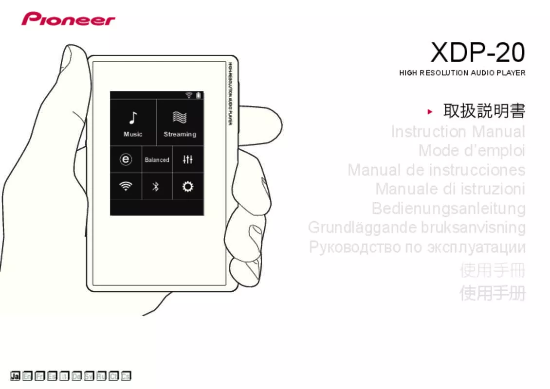 Mode d'emploi PIONEER XDP-02U