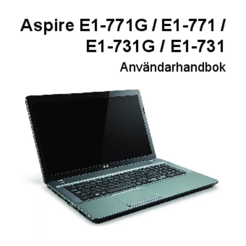 Mode d'emploi ACER ASPIRE E1-771