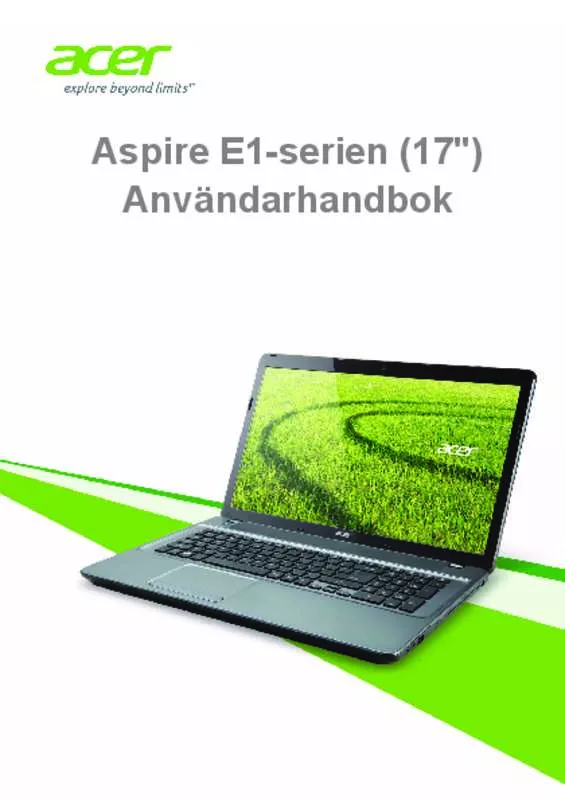 Mode d'emploi ACER ASPIRE E1-772G