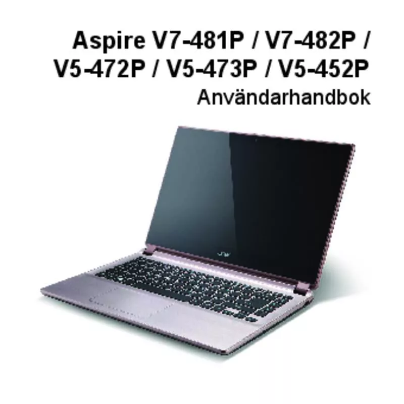 Mode d'emploi ACER ASPIRE V5-472