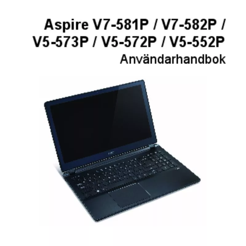 Mode d'emploi ACER ASPIRE V7-581PG