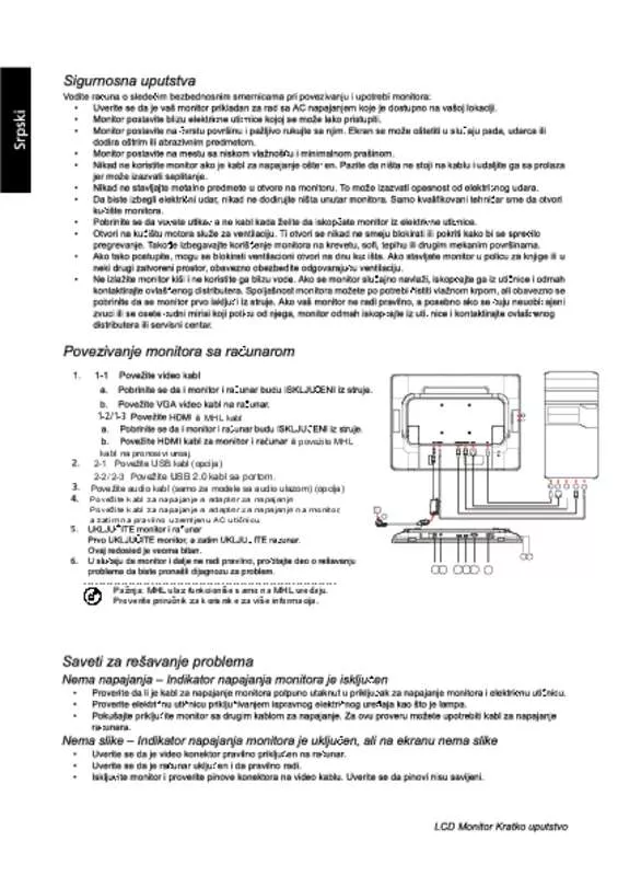 Mode d'emploi ACER FT240HQL