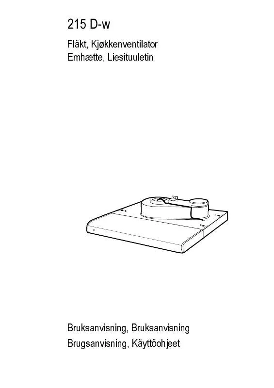 Mode d'emploi AEG-ELECTROLUX 2155D-W