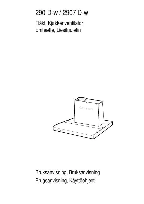 Mode d'emploi AEG-ELECTROLUX 290D-W