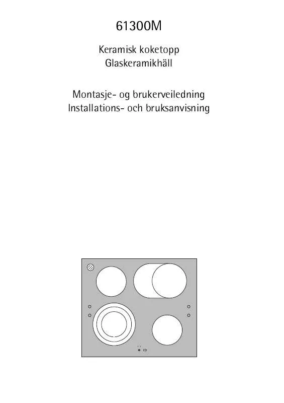 Mode d'emploi AEG-ELECTROLUX 61300M-DCW24