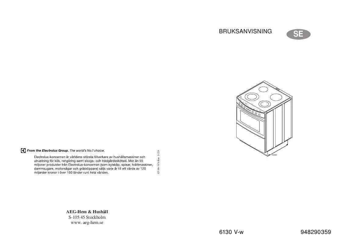 Mode d'emploi AEG-ELECTROLUX 6130VMA