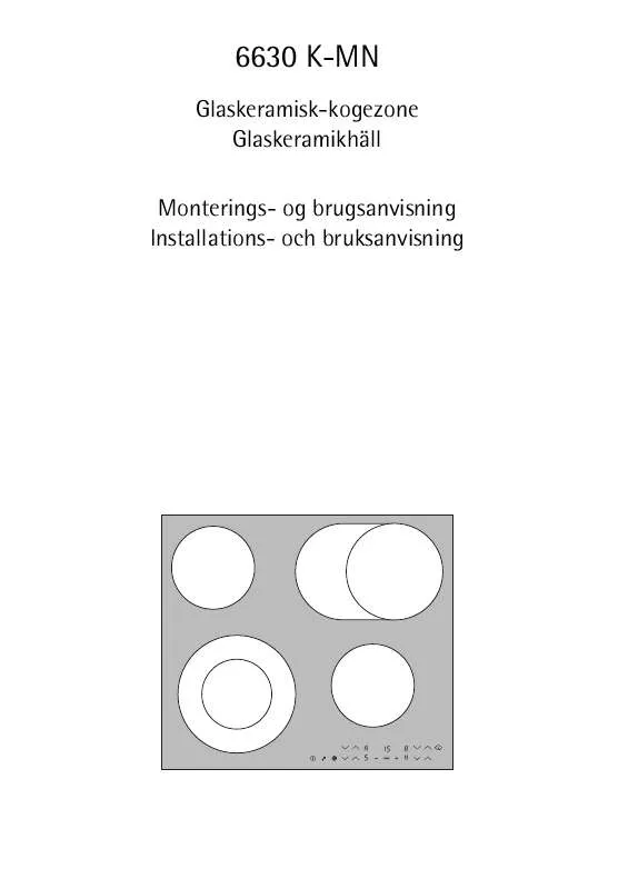 Mode d'emploi AEG-ELECTROLUX 6630K-MN 94F