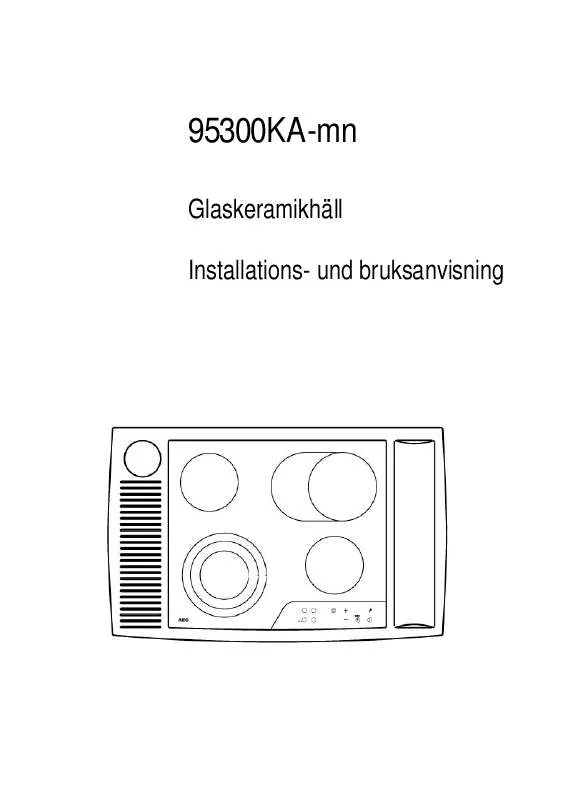 Mode d'emploi AEG-ELECTROLUX 95300KA-MN