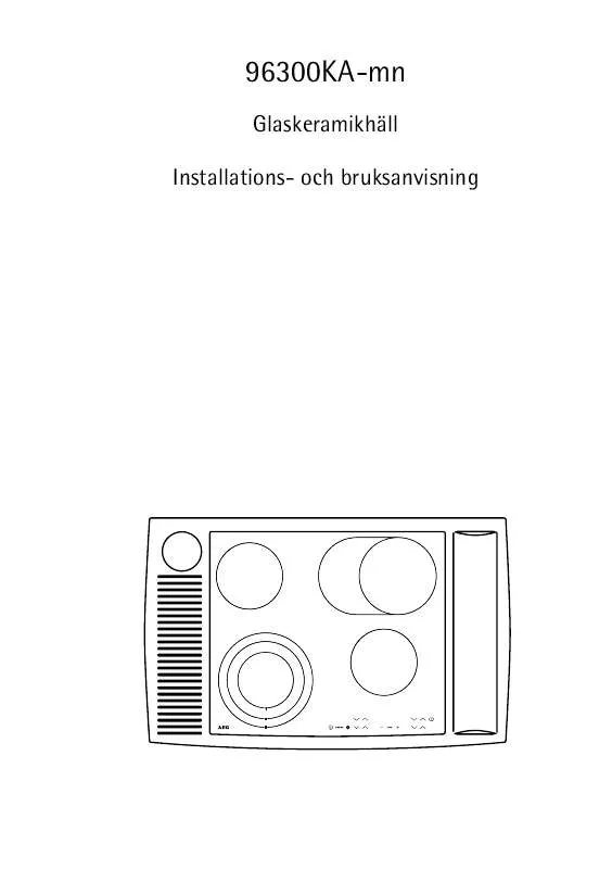 Mode d'emploi AEG-ELECTROLUX 96300KA-MN