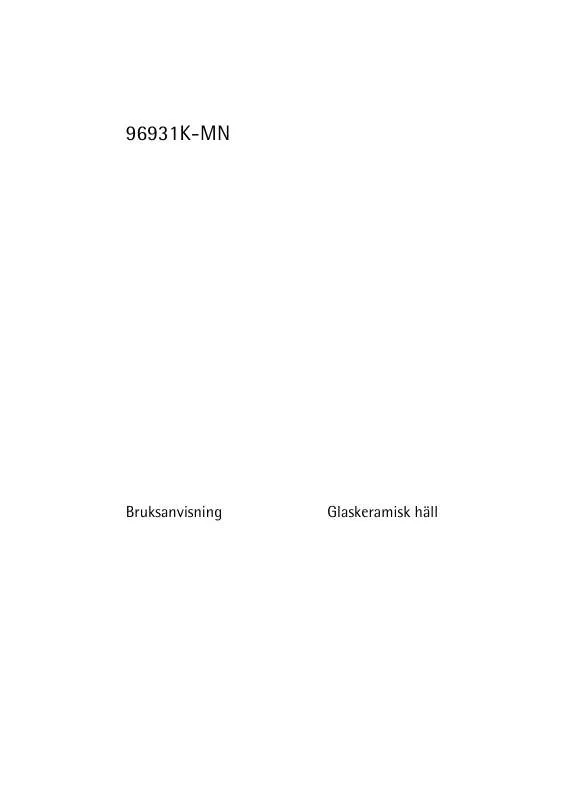 Mode d'emploi AEG-ELECTROLUX 96931K-MN