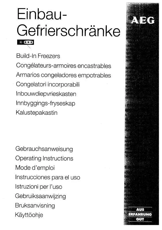 Mode d'emploi AEG-ELECTROLUX ARCTIS1302-5E