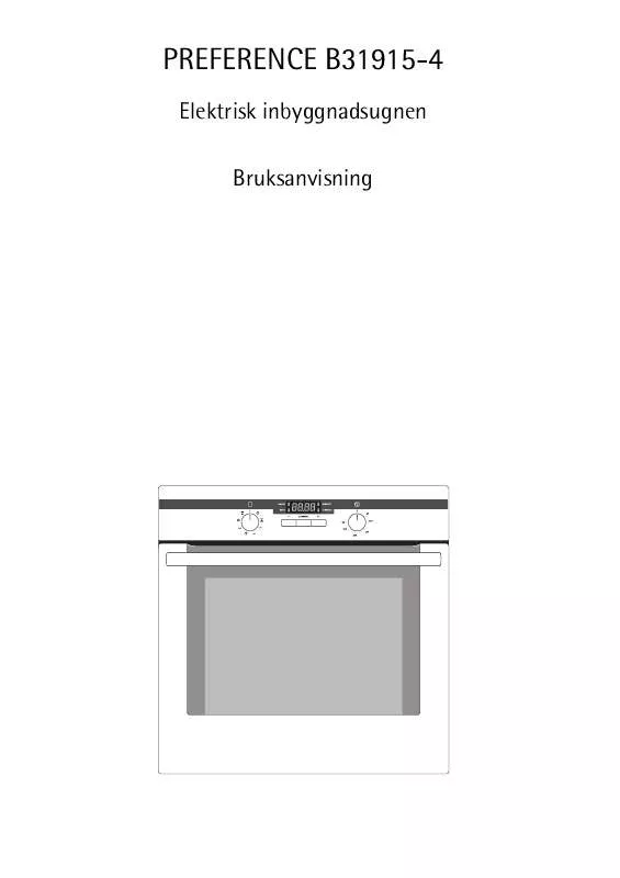 Mode d'emploi AEG-ELECTROLUX B31915-4-A