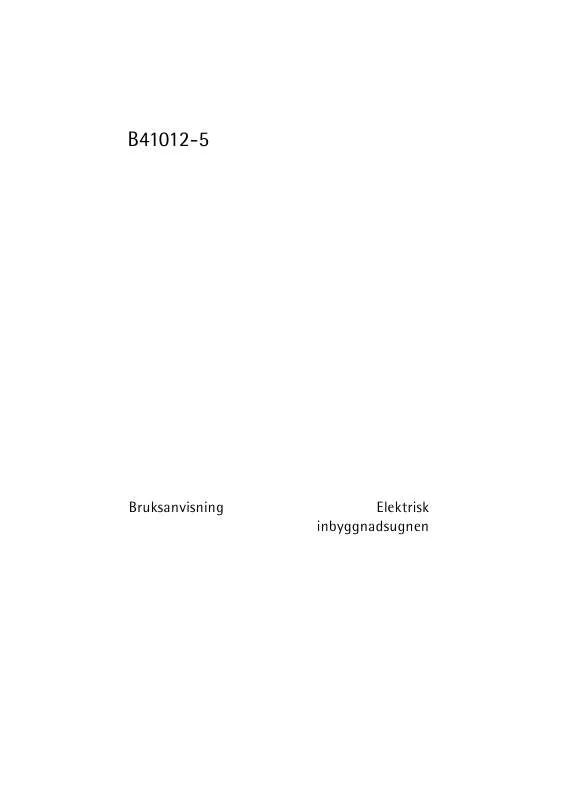 Mode d'emploi AEG-ELECTROLUX B41012-5-M NORDIC R