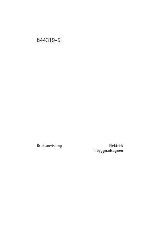 Mode d'emploi AEG-ELECTROLUX B44319-5-M NORDIC