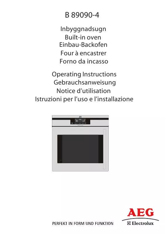 Mode d'emploi AEG-ELECTROLUX B89090-4