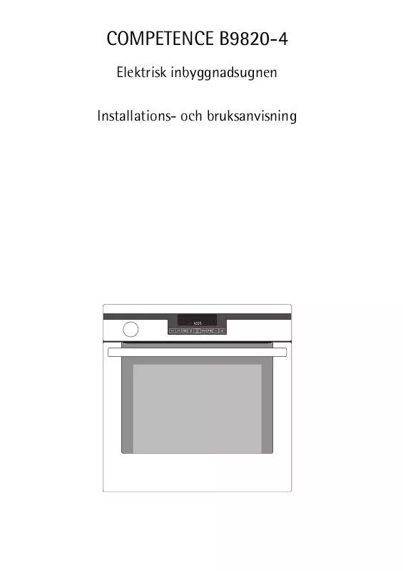 Mode d'emploi AEG-ELECTROLUX B9820-4-M