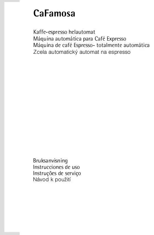 Mode d'emploi AEG-ELECTROLUX CAFAMOSACF80