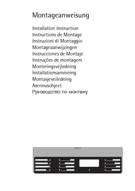 Mode d'emploi AEG-ELECTROLUX CB6100-1-MCH