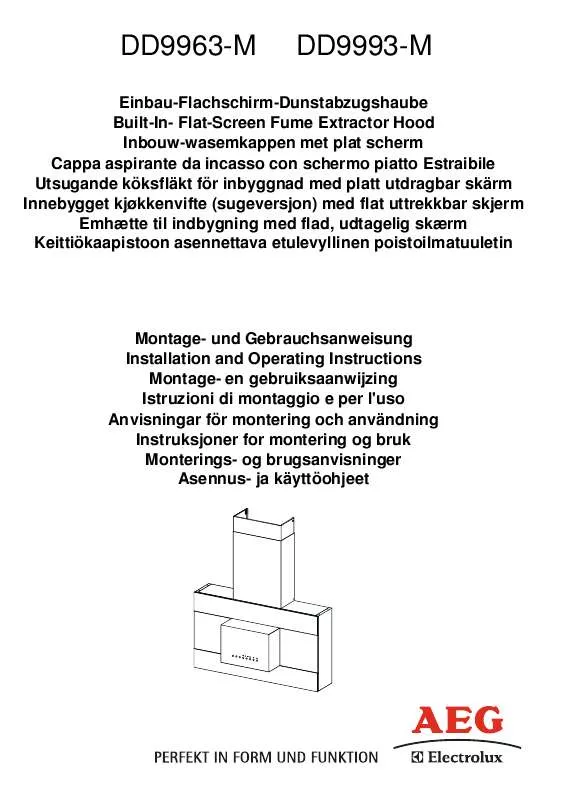 Mode d'emploi AEG-ELECTROLUX DD9993-M