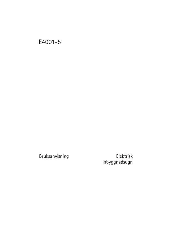 Mode d'emploi AEG-ELECTROLUX E4001-5-W EU R08