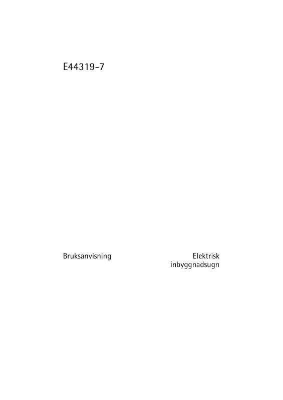 Mode d'emploi AEG-ELECTROLUX E44319-7-A