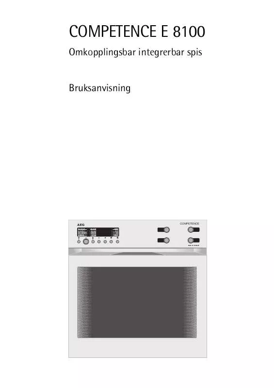 Mode d'emploi AEG-ELECTROLUX E8100-M