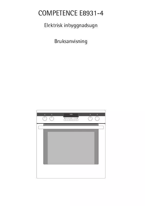 Mode d'emploi AEG-ELECTROLUX E8931-4-ANORDIC