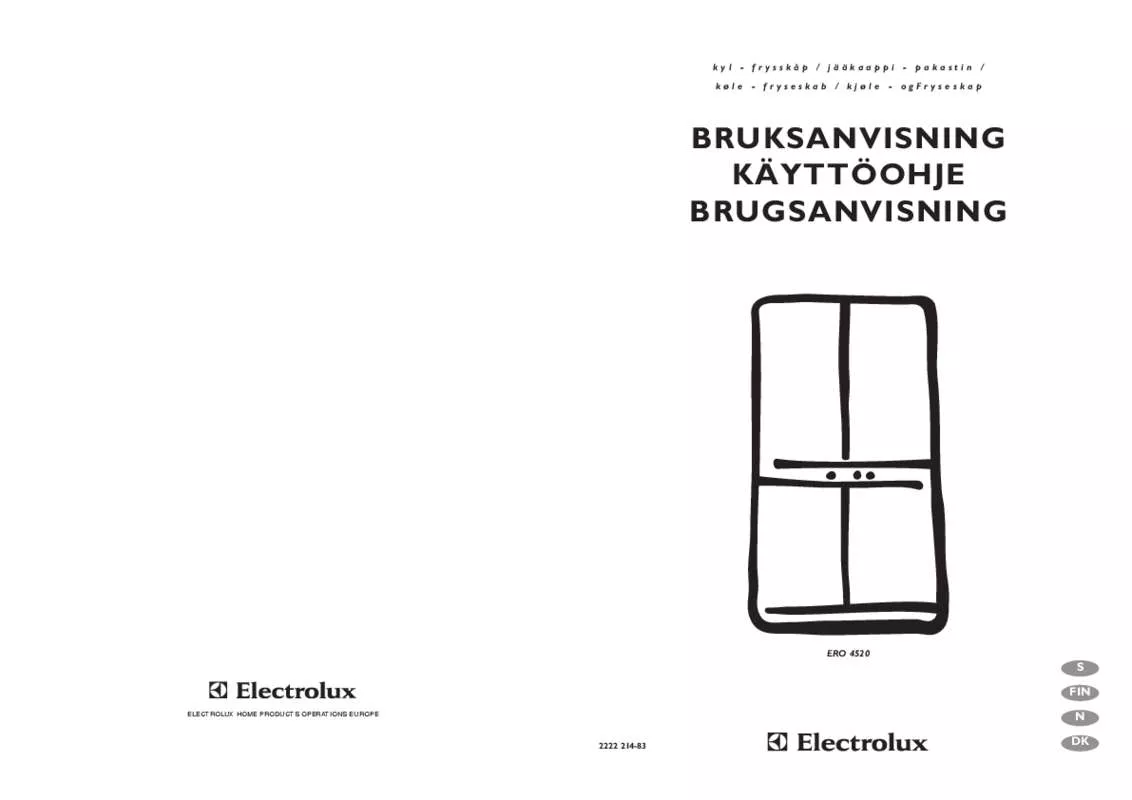 Mode d'emploi AEG-ELECTROLUX ERO4520