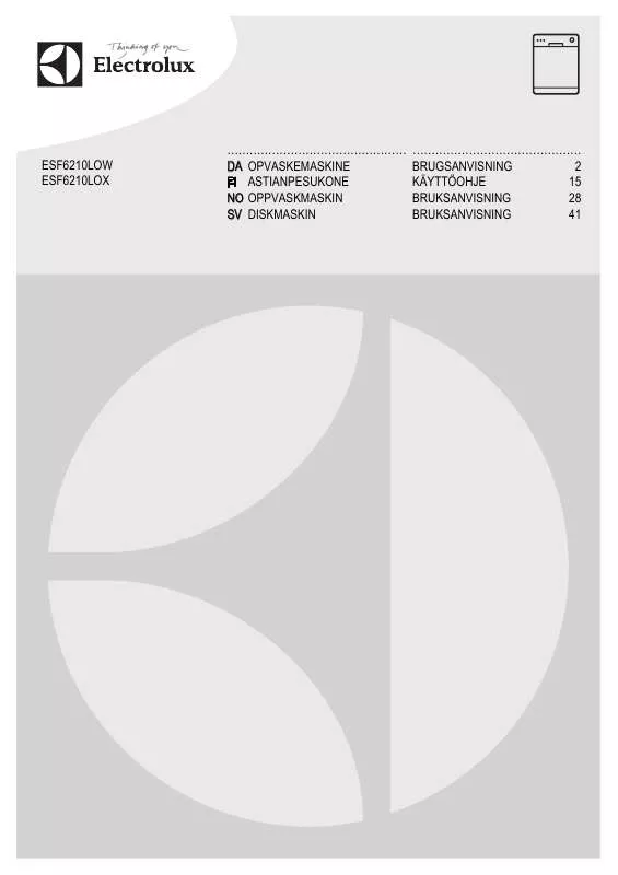 Mode d'emploi AEG-ELECTROLUX ESF6210LOW