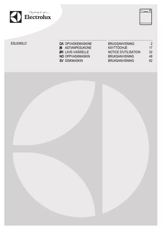 Mode d'emploi AEG-ELECTROLUX ESL6360LO