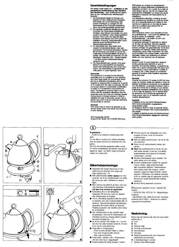 Mode d'emploi AEG-ELECTROLUX EXPRESSKOCHEWA1200