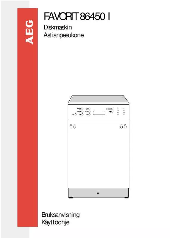 Mode d'emploi AEG-ELECTROLUX F.86450IB