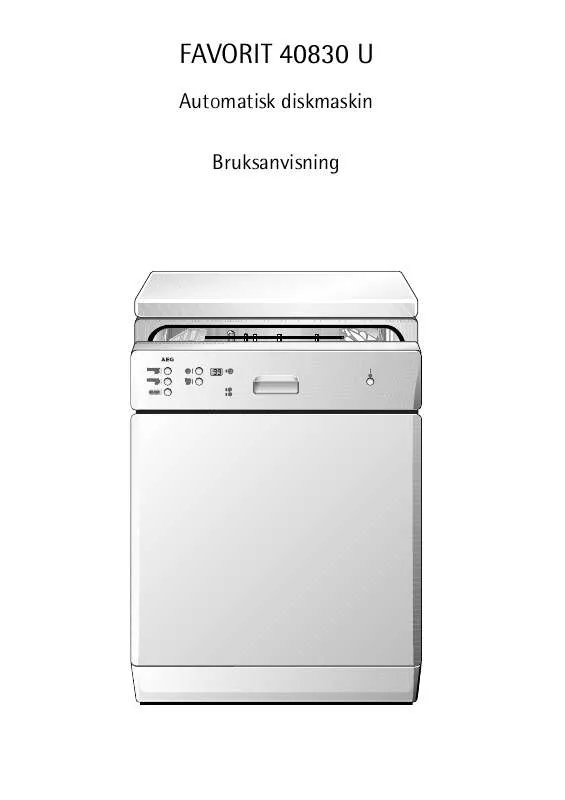 Mode d'emploi AEG-ELECTROLUX F40830U-W