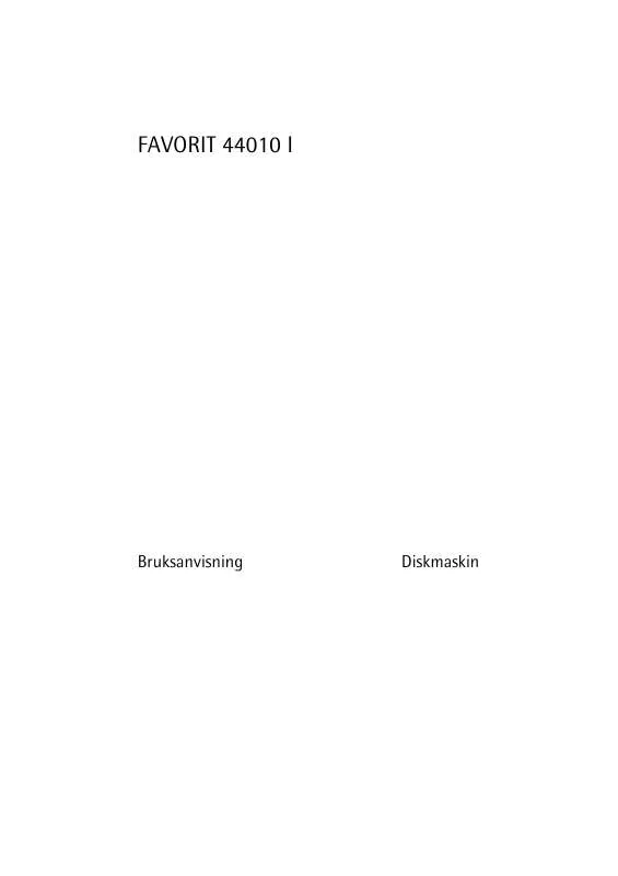 Mode d'emploi AEG-ELECTROLUX F44010IW