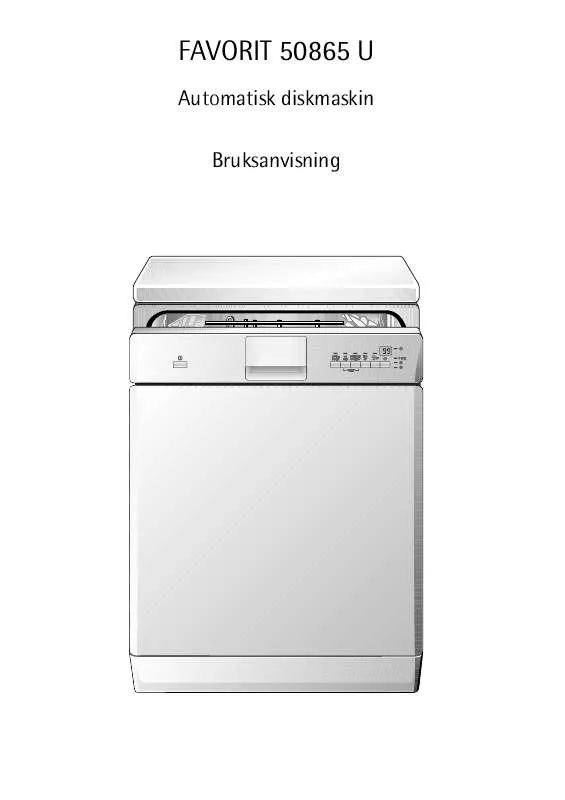 Mode d'emploi AEG-ELECTROLUX F50865UW