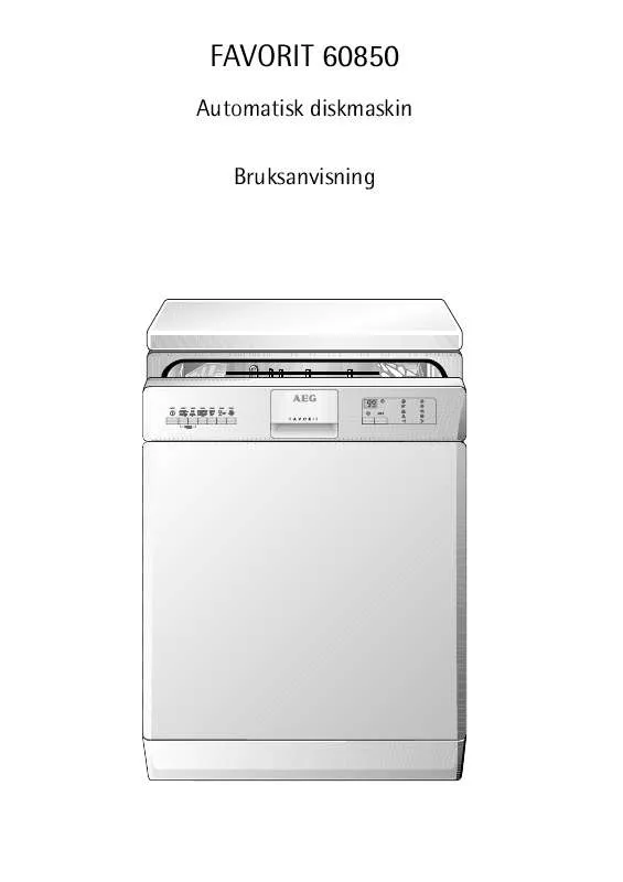 Mode d'emploi AEG-ELECTROLUX F60850UM DK-N-S-