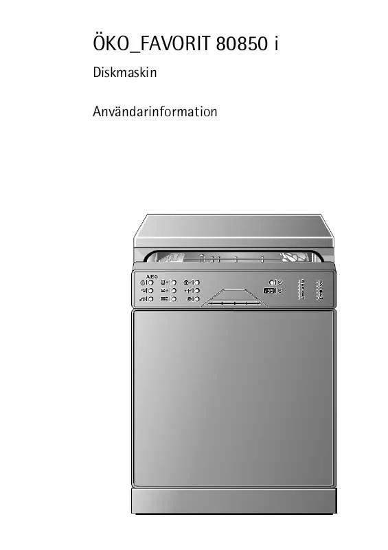 Mode d'emploi AEG-ELECTROLUX F80850IM