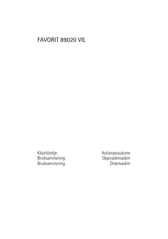 Mode d'emploi AEG-ELECTROLUX F89020VIL