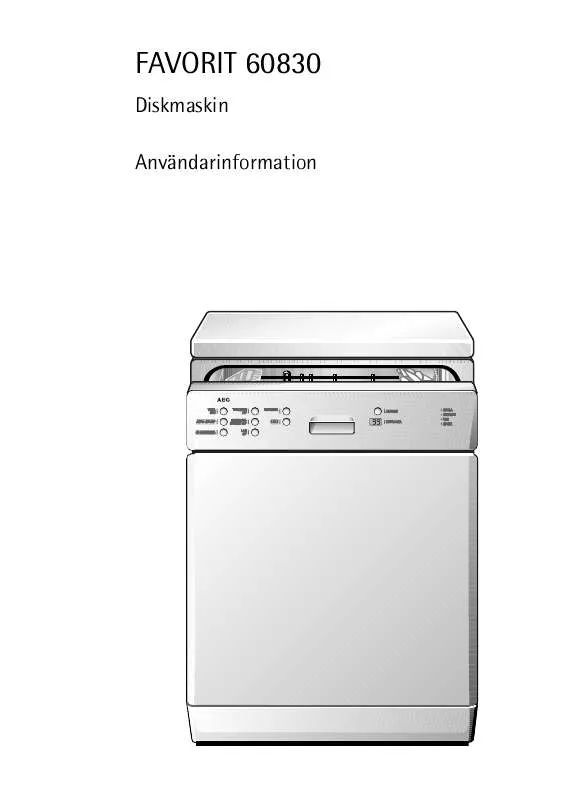 Mode d'emploi AEG-ELECTROLUX FAV60830U-W