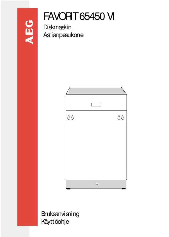 Mode d'emploi AEG-ELECTROLUX FAVORIT65450VI