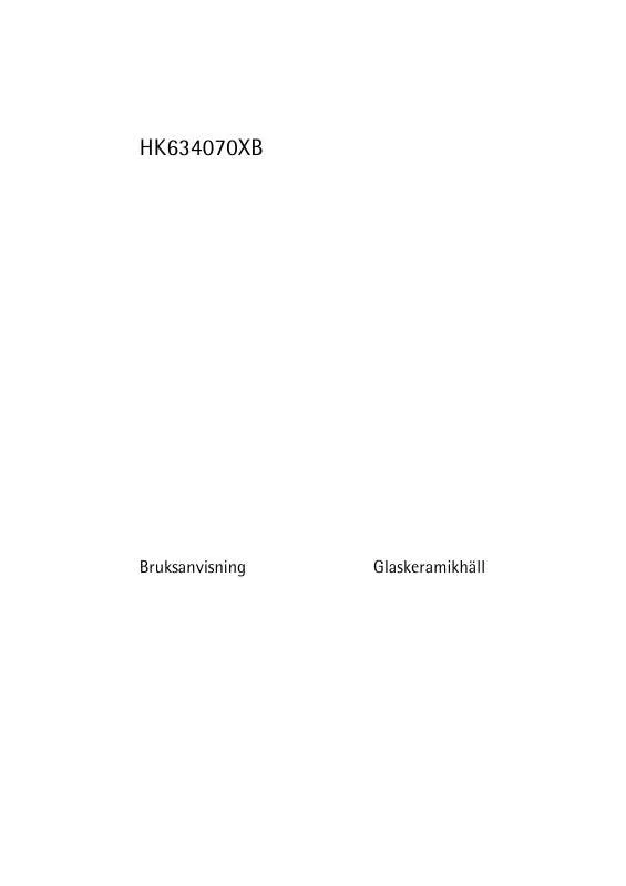 Mode d'emploi AEG-ELECTROLUX HK634070XB