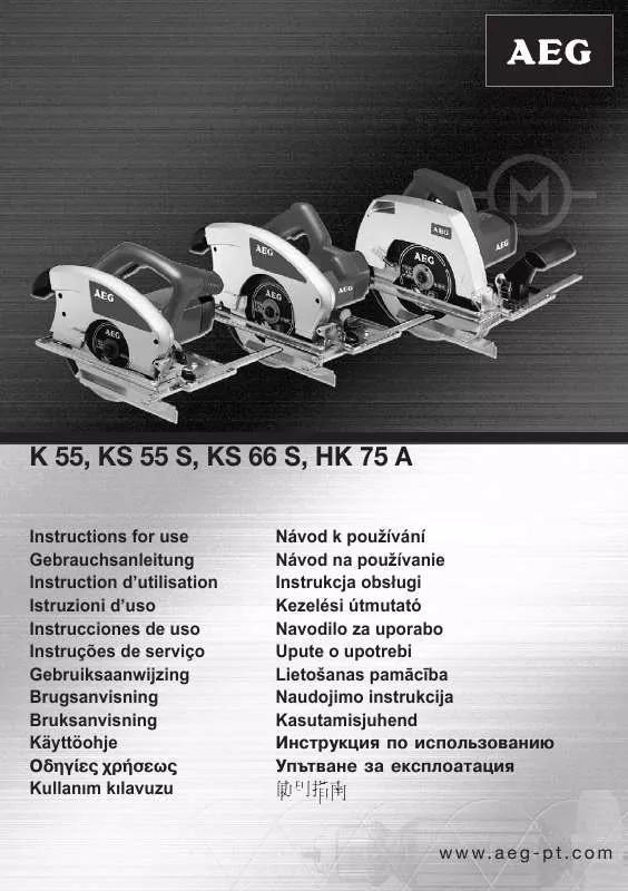 Mode d'emploi AEG-ELECTROLUX K 55