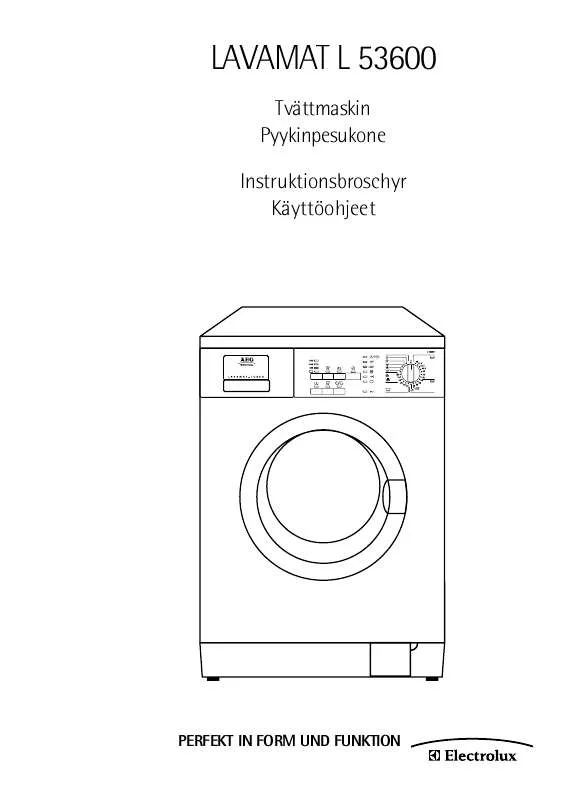 Mode d'emploi AEG-ELECTROLUX L53600