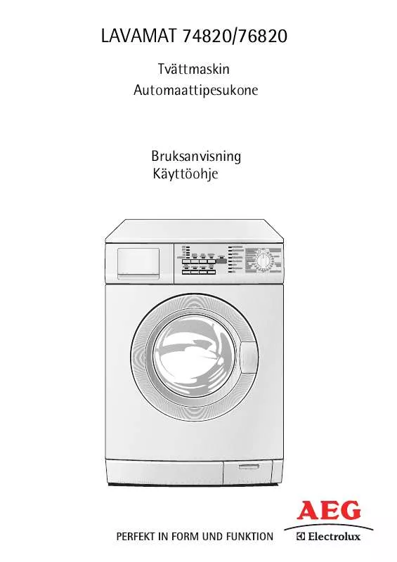 Mode d'emploi AEG-ELECTROLUX L74820