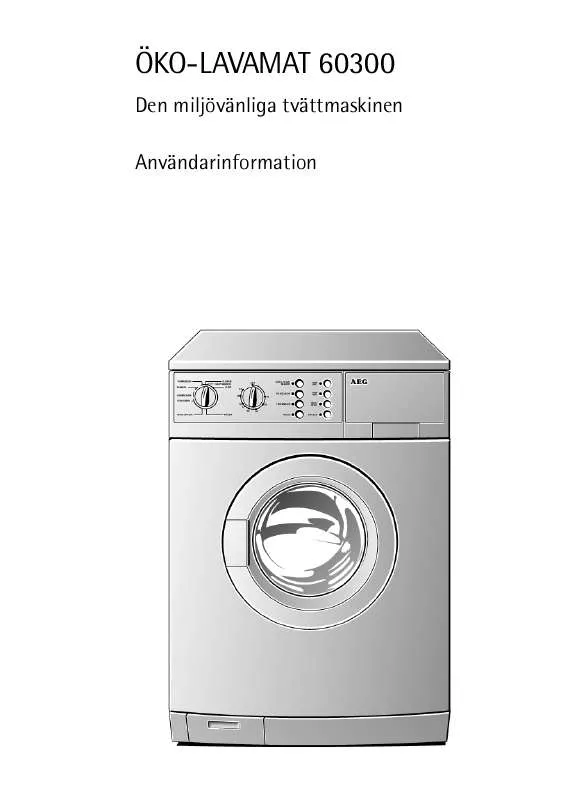 Mode d'emploi AEG-ELECTROLUX LAV 60300-W