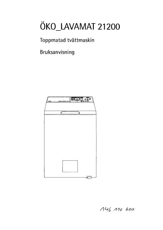 Mode d'emploi AEG-ELECTROLUX LAV21200