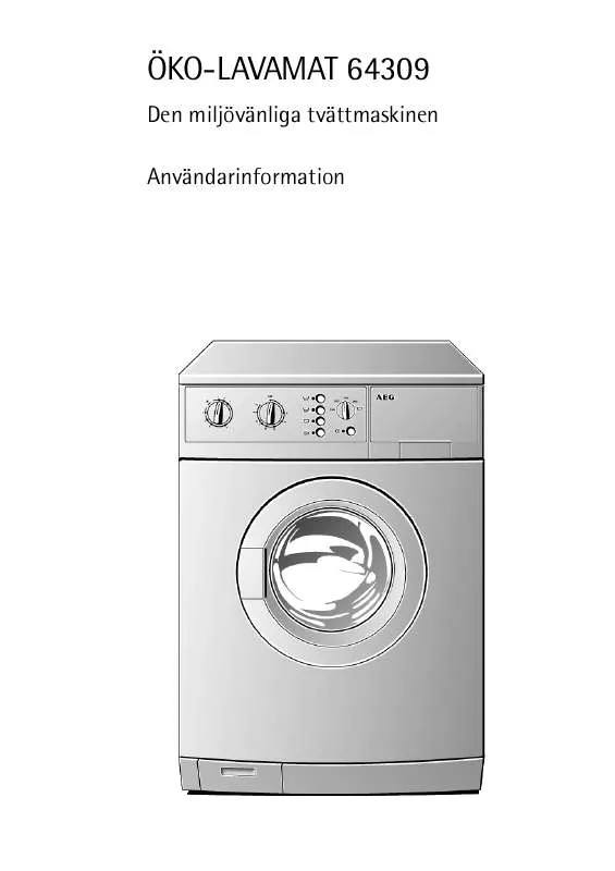 Mode d'emploi AEG-ELECTROLUX LAV64309-W