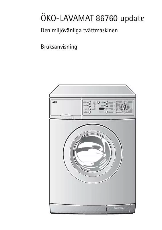 Mode d'emploi AEG-ELECTROLUX LAV86760